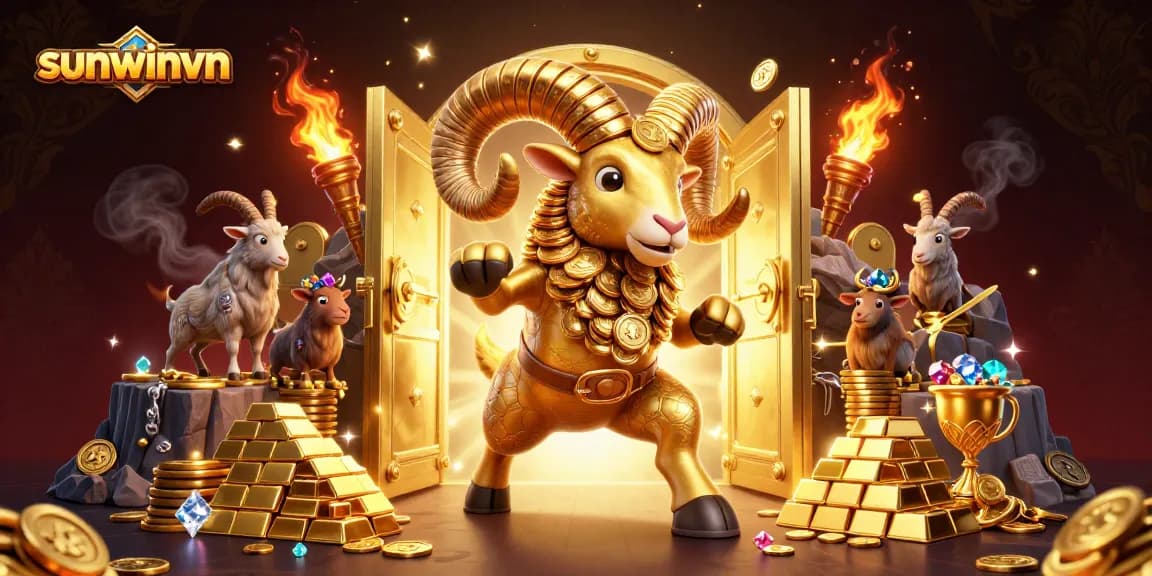Experience thrilling gameplay at sunwinvn with golden treasures and vibrant casino elements.