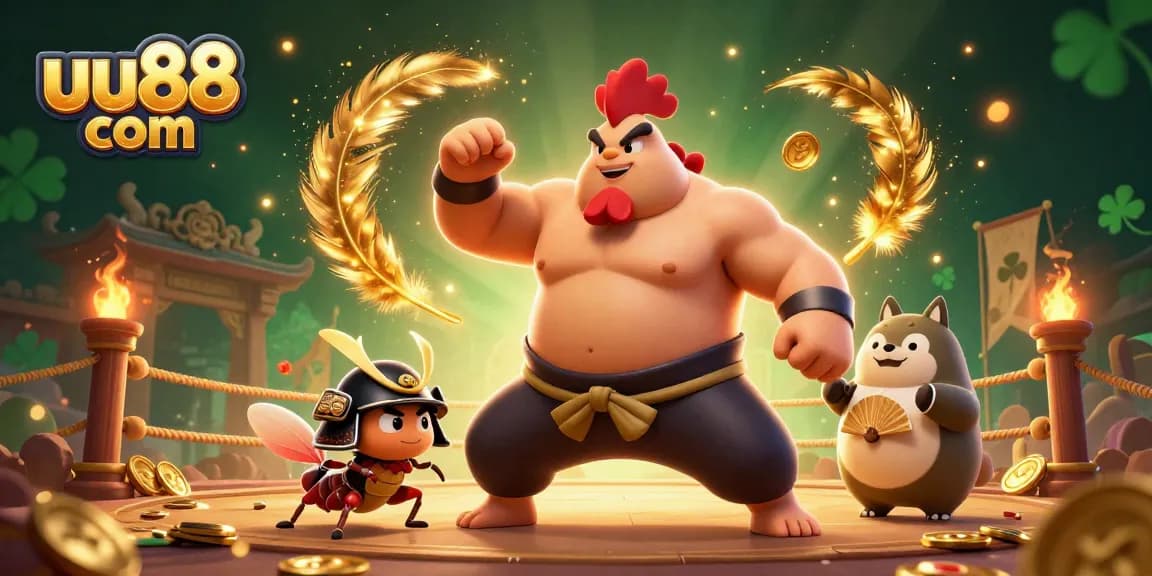 Engage in thrilling battles at uu88 com, featuring dynamic Sumo and Samurai characters in an exciting arena.