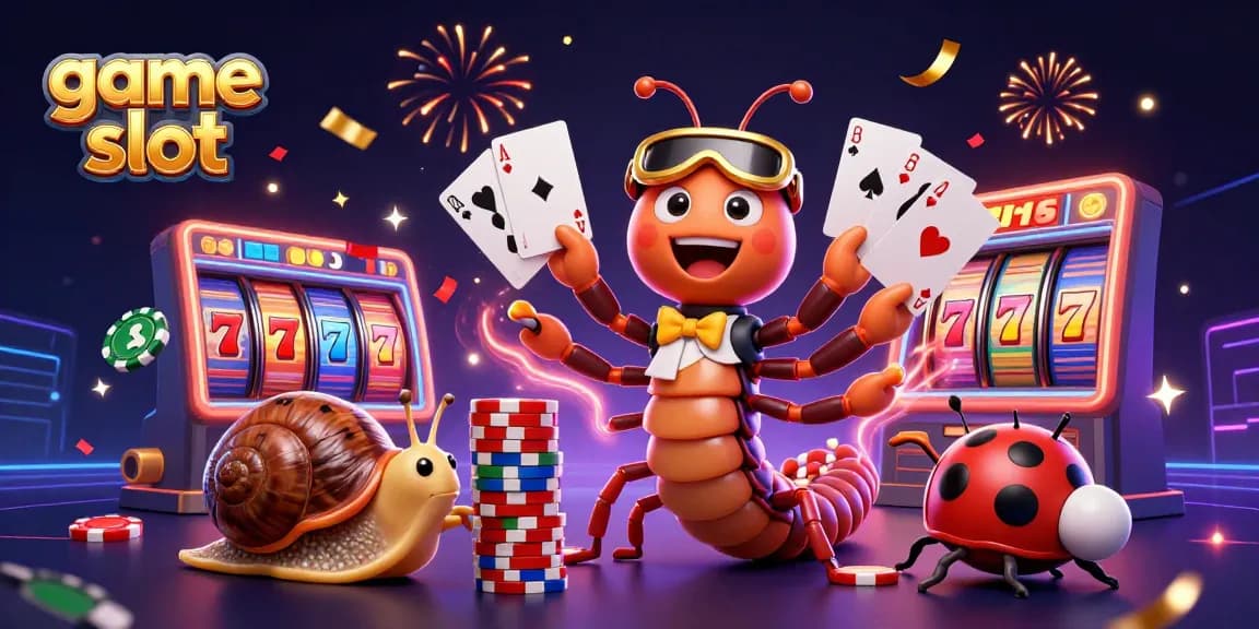 Experience thrilling game slot excitement with vibrant 3D characters and colorful elements.
