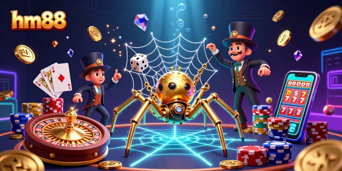 Engage in thrilling gameplay at hm88 with captivating 3D casino art featuring dynamic elements and vibrant visuals.