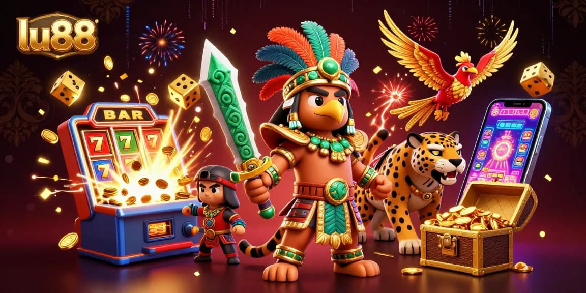 Experience thrilling jackpots with lu88’s vibrant casino scene and dynamic 3D characters.