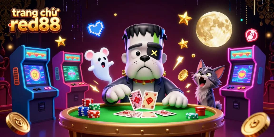 Experience thrilling fun at trang chủ red88 with a unique spooky gambling scene.