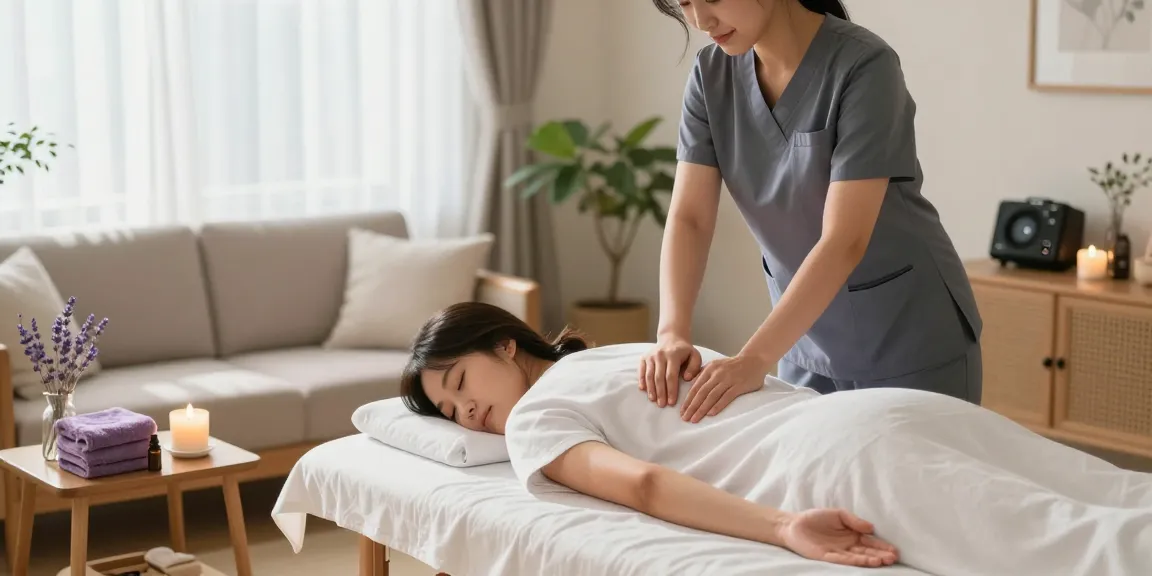 Premium 의왕출장마사지 service at home with soothing atmosphere and professional therapist.