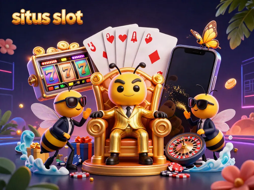 Engage with exciting slot games at situs slot, featuring bumblebee mob boss and vibrant game elements.