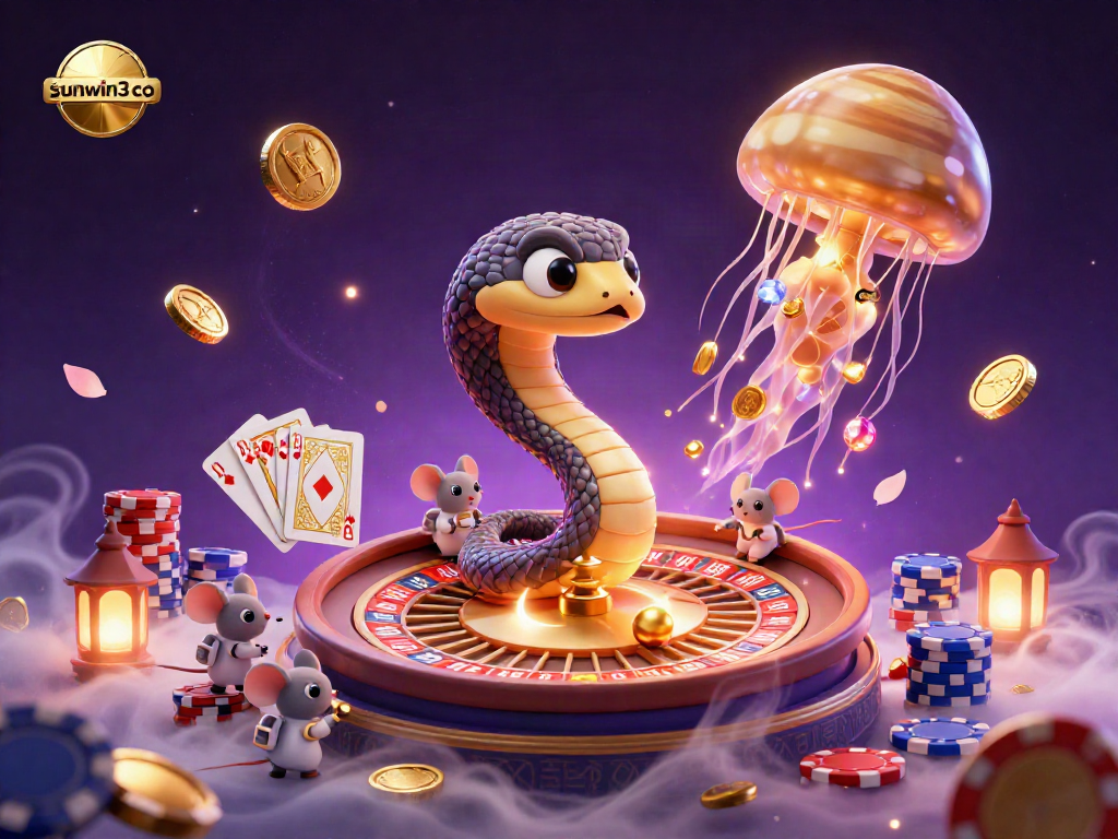 Engage in vibrant cosmic betting with sunwin3 co featuring a unique Saturn snake roulette and animated stakes.