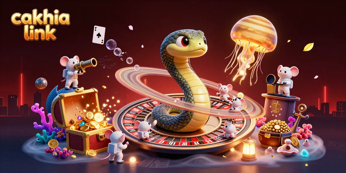 Experience cakhia link while the playful snake dealer rolls the roulette wheel in space.