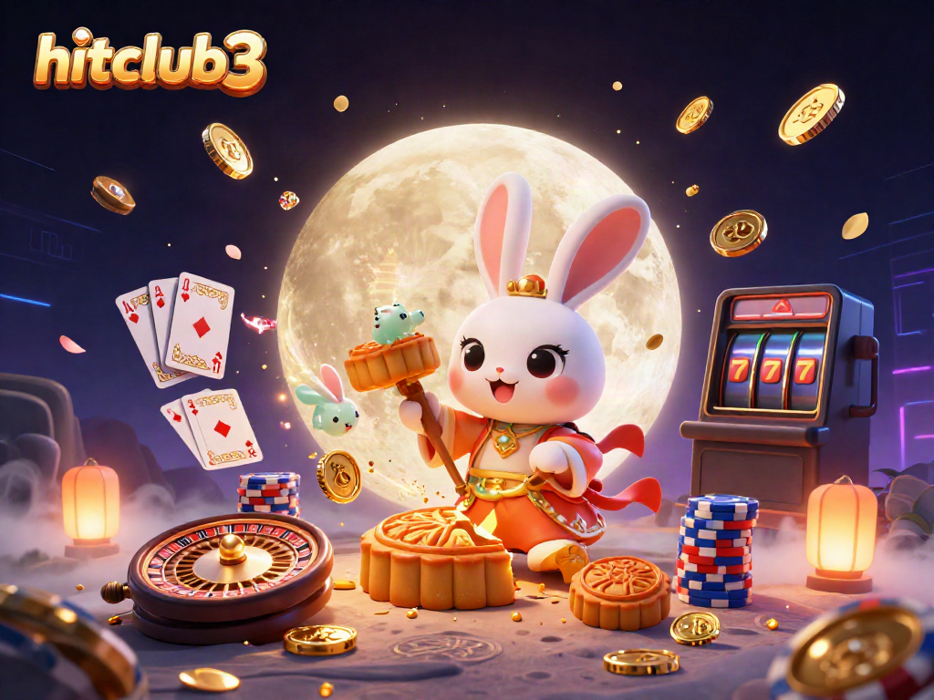 Experience dynamic gameplay with hitclub3 in an ultra-detailed 3D casino-themed illustration.