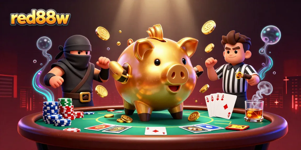 Experience thrilling gameplay with red88w in this vibrant and dynamic casino scene.
