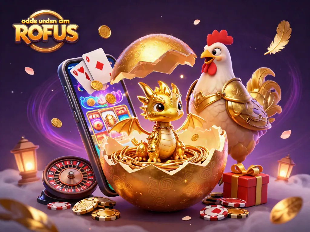 Experience thrilling sports betting with odds uden om ROFUS illustrated by gold and poker elements.