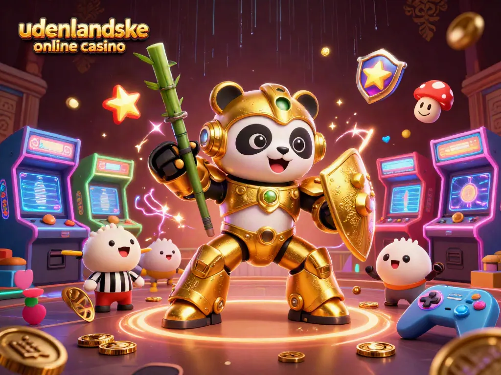 Engage with the fun of udenlandske online casino in a vibrant animated arena filled with gaming elements.
