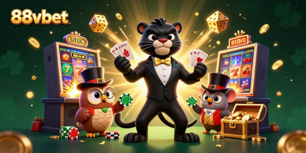 Experience the thrill of winning at 88vbet with elegant card games and vibrant gambling elements.