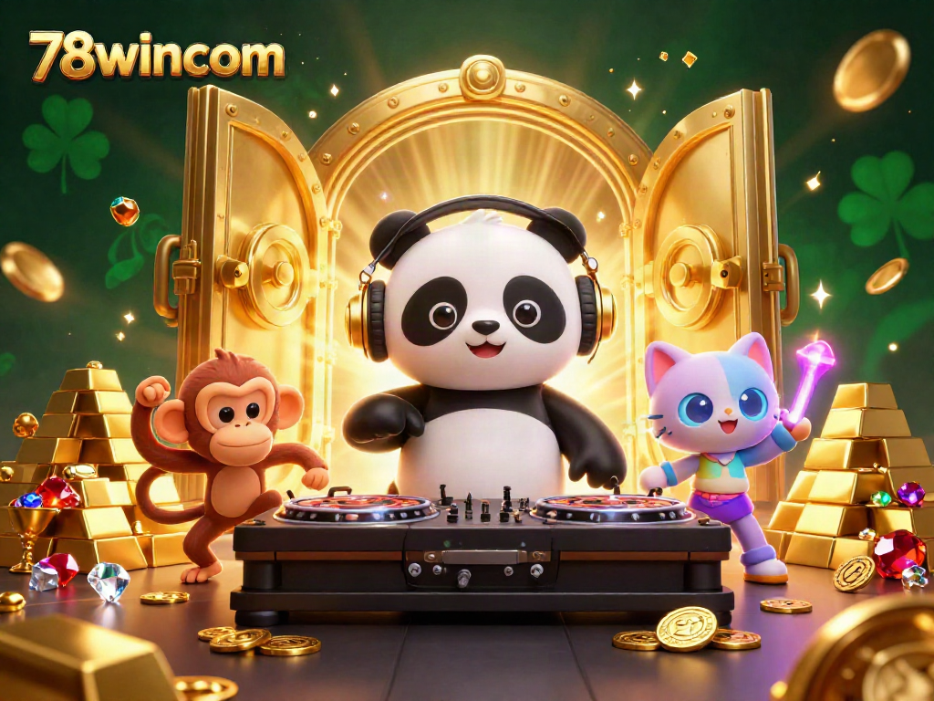 Engage with exciting games at 78wincom and spin roulette wheels with vibrant characters in dynamic virtual casino.