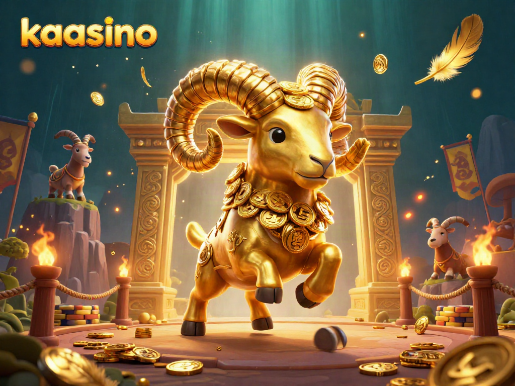 Engage with kaasino's thrilling casino world in this vibrant 3D illustration of dynamic gaming action.
