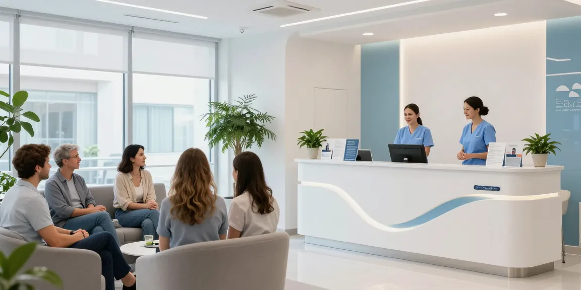 Hair transplant Istanbul: modern healthcare clinic reception for patient care and consultations