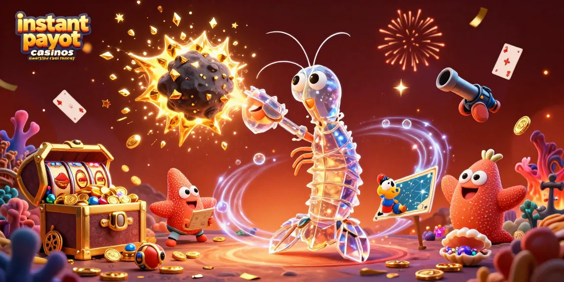 Experience instant payout casinos Australia real money with vibrant 3D illustrations of engaging characters and casino-themed elements.