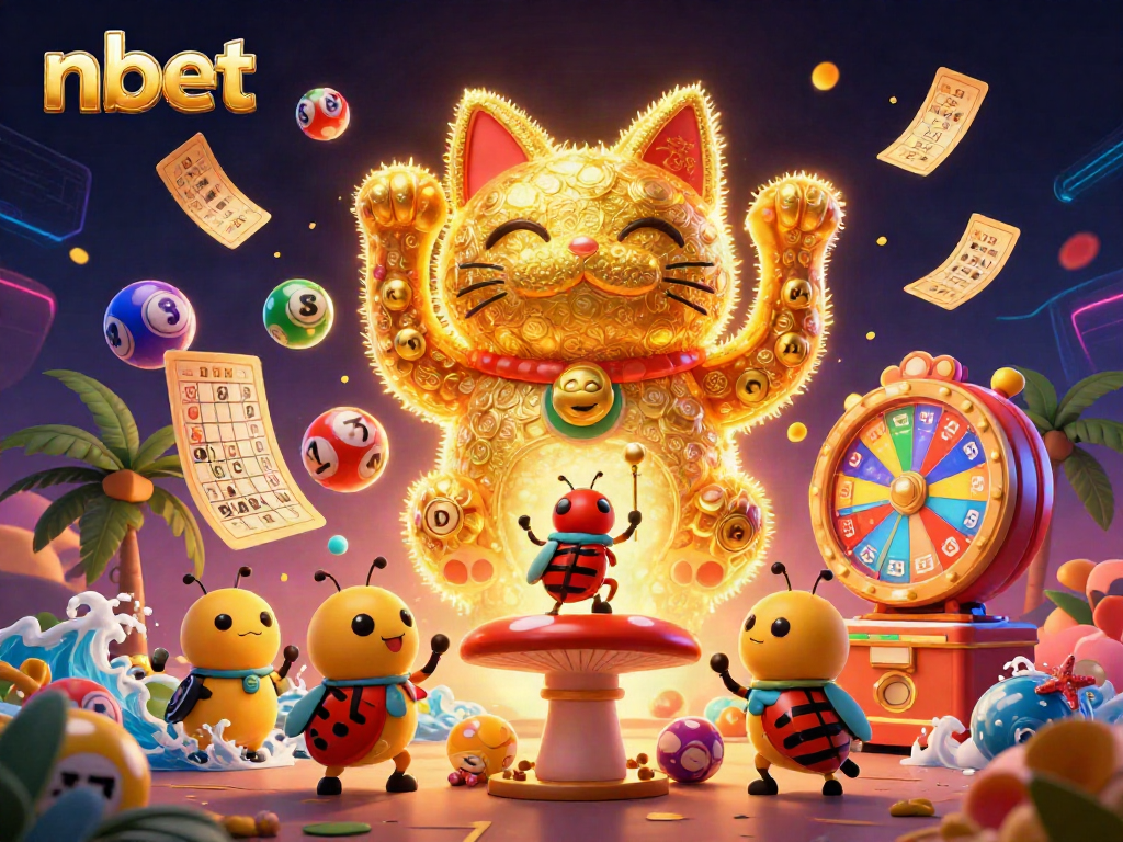 Experience vibrant nbet casino adventures with a lucky cat and dynamic game elements.
