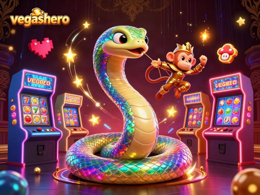 Win big at vegashero with an enchanting 3D game scene featuring vibrant characters and exciting casino elements.