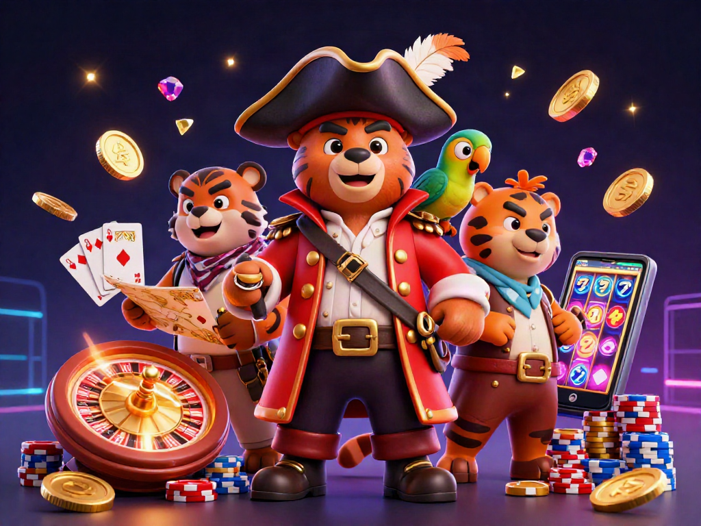 Experience thrilling adventures at fatpirate casino, featuring a pirate bear and dazzling casino games.
